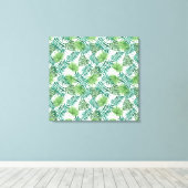 熱帯ジャングル葉 キャンバスプリント (インサイチュ (ウッドフロア))