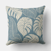 熱帯ジャングル葉 クッション (裏面)