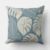 熱帯ジャングル葉 クッション (正面)