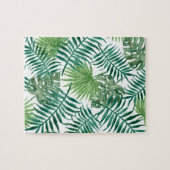 熱帯ジャングル葉 ジグソーパズル (横)