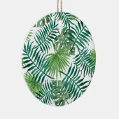 熱帯ジャングル葉 セラミックオーナメント (右)