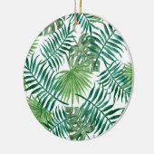 熱帯ジャングル葉 セラミックオーナメント (左)
