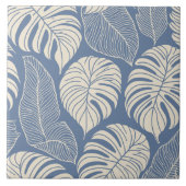 熱帯ジャングル葉 タイル (正面)