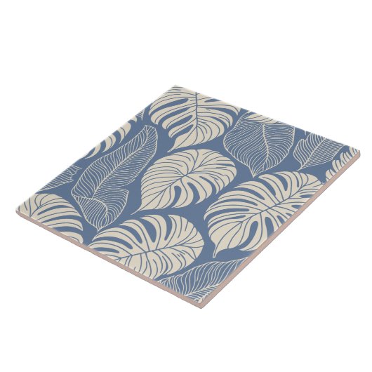 熱帯ジャングル葉 タイル (側面)