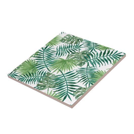 熱帯ジャングル葉 タイル (側面)