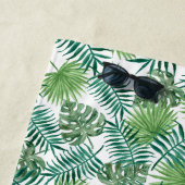 熱帯ジャングル葉 ビーチタオル (インサイチュ)