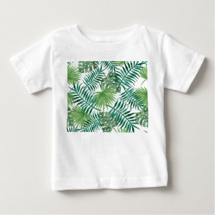 熱帯ジャングル葉 ベビーTシャツ