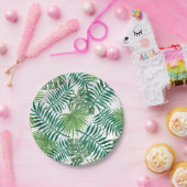 熱帯ジャングル葉 ペーパープレート (パーティー)