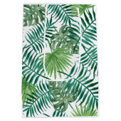 熱帯ジャングル葉 ミディアムペーパーバッグ (裏面)