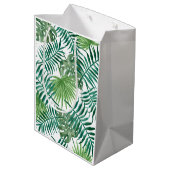 熱帯ジャングル葉 ミディアムペーパーバッグ (裏面アングル)