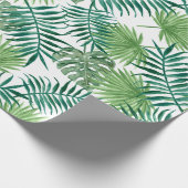 熱帯ジャングル葉 ラッピングペーパー (角)