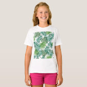熱帯ジャングル葉 Tシャツ (正面フル)