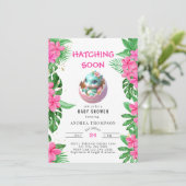 熱帯ジャングル | かわいいベビーシャワー招待状 招待状 (スタンド正面)