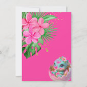 熱帯ジャングル | かわいいベビーシャワー招待状 招待状 (裏面)