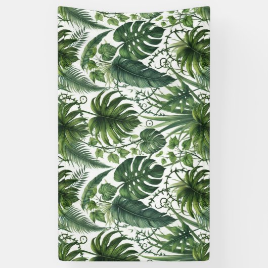 熱帯ジャングル 横断幕 (縦)