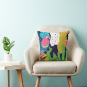 熱帯ジャン葉グルのの背景にパロットが付いている。スー クッション (椅子)