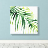 熱帯ジュエル葉 キャンバスプリント (インサイチュ (ウッドフロア))