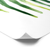 熱帯ジュエル葉 ポスター (角)