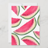 熱帯スイカスイカ1歳の誕生日 招待状 (裏面)