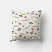 熱帯スイカ及びワニパターン クッション (裏面)