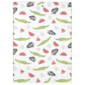 熱帯スイカ及びワニパターン クリップボード (裏面)