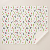 熱帯スイカ及びワニパターン シェルパブランケット (正面(横))