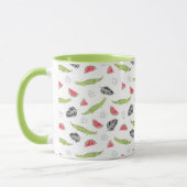 熱帯スイカ及びワニパターン マグカップ (左)