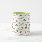 熱帯スイカ及びワニパターン マグカップ (中央)