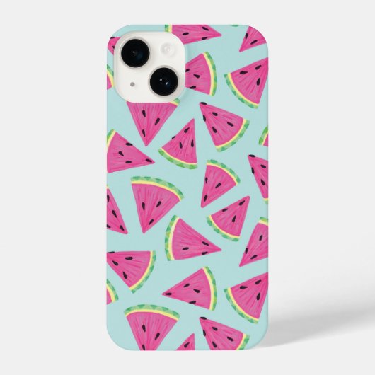 熱帯スイカ模様 iPhoneケース (裏面)