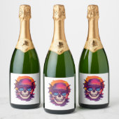 熱帯スカルビブ スパークリングワインラベル (ボトル)