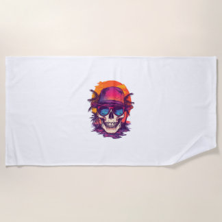 熱帯スカルビブ ビーチタオル