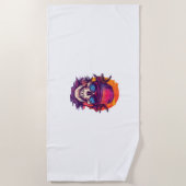 熱帯スカルビブ ビーチタオル (正面)