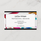 熱帯スタイリッシュミニマルモダンリストプロフェッショナルB 名刺 (裏面)