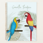 熱帯スタイリッシュ鳥かわいいトレンディー書 プランナー手帳 (正面)