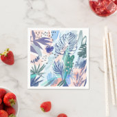 熱帯スタイル花柄 スタンダードカクテルナプキン (インサイチュ)