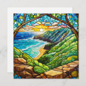 熱帯ステンドグラスの景色 (正面/裏面)