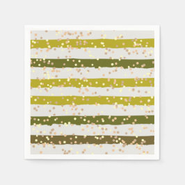 熱帯ストライプの点 スタンダードカクテルナプキン