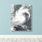 熱帯ストームパルマ中国とベトナム キャンバスプリント (インサイチュ (ウッドフロア))