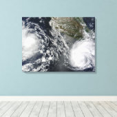 熱帯ストームブラスとシーリア キャンバスプリント (インサイチュ (ウッドフロア))