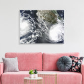 熱帯ストームブラスとシーリア キャンバスプリント (インサイチュ (リビング))