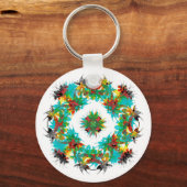 熱帯スノーフレークキーチェーン キーホルダー (正面)