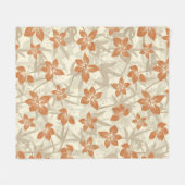 熱帯スパ座標 – アナイナホウリリー フリースブランケット (正面(横))