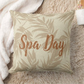 熱帯スパ座標 – アレカパームスリバーシブル クッション (ブランケット)