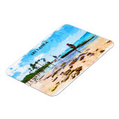 熱帯スリランカ海岸線 マグネット (左側)