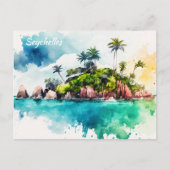 熱帯セイシェル絵を描諸島 ポストカード (正面)