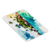 熱帯セイシェル絵を描諸島 マグネット (右側)