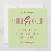 熱帯セーブ・ザ・デート案内テンプレート セーブザデート (裏面)