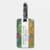 熱帯タペストリーII ラゲッジタグ (裏面縦)