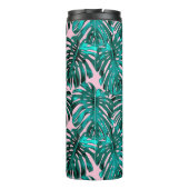 熱帯ターコイズピンクモンステラジャングル葉 タンブラー (裏面)