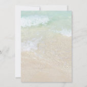 熱帯ターコイズブライダルシャワー 招待状 (裏面)